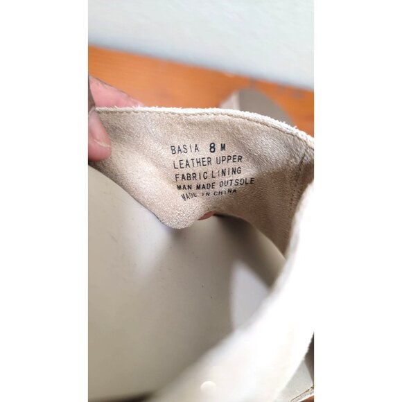 Yellowbox Basic Sage Leather  Metallic Womens Glittery Beige Wedge Sandals - Siz - Picture 7 of 9